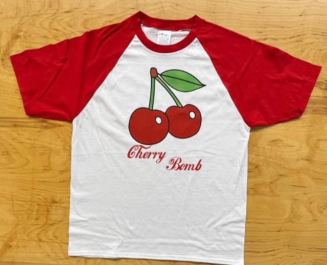 Cherry Bomb Raglan Tee