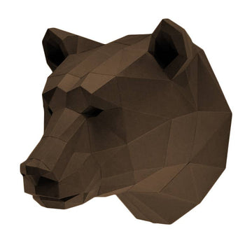 Bear Head PaperCraft Wall Art Kit - 0