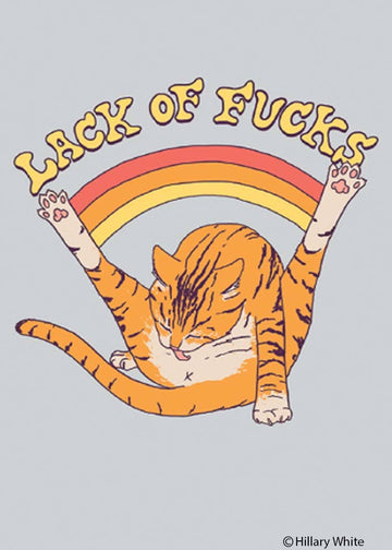 Lack of Fucks Cat Magnet