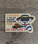 Stealing Food Hamburglar Sticker-1