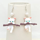 Branch Cat Earrings-2