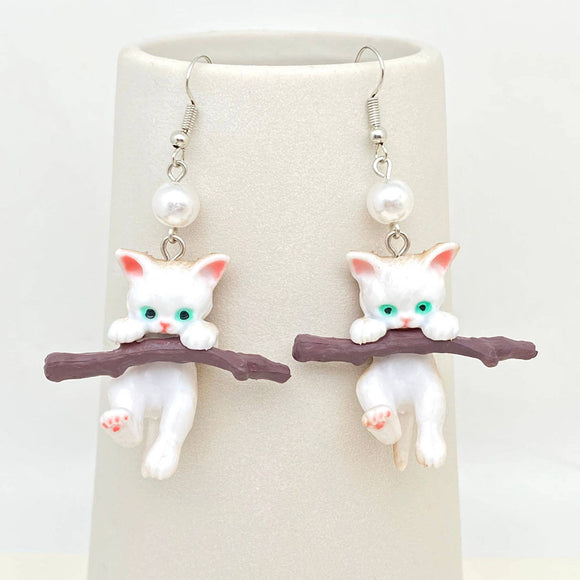 Branch Cat Earrings