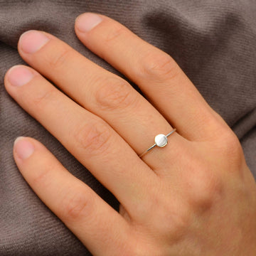 Dot Sterling Silver Ring - 0