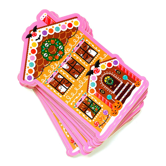Gingerbread Haunted House Sticker