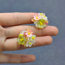 Beaded Flower Earrings-1