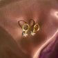 Dainty Mini Butterfly Huggie Earrings