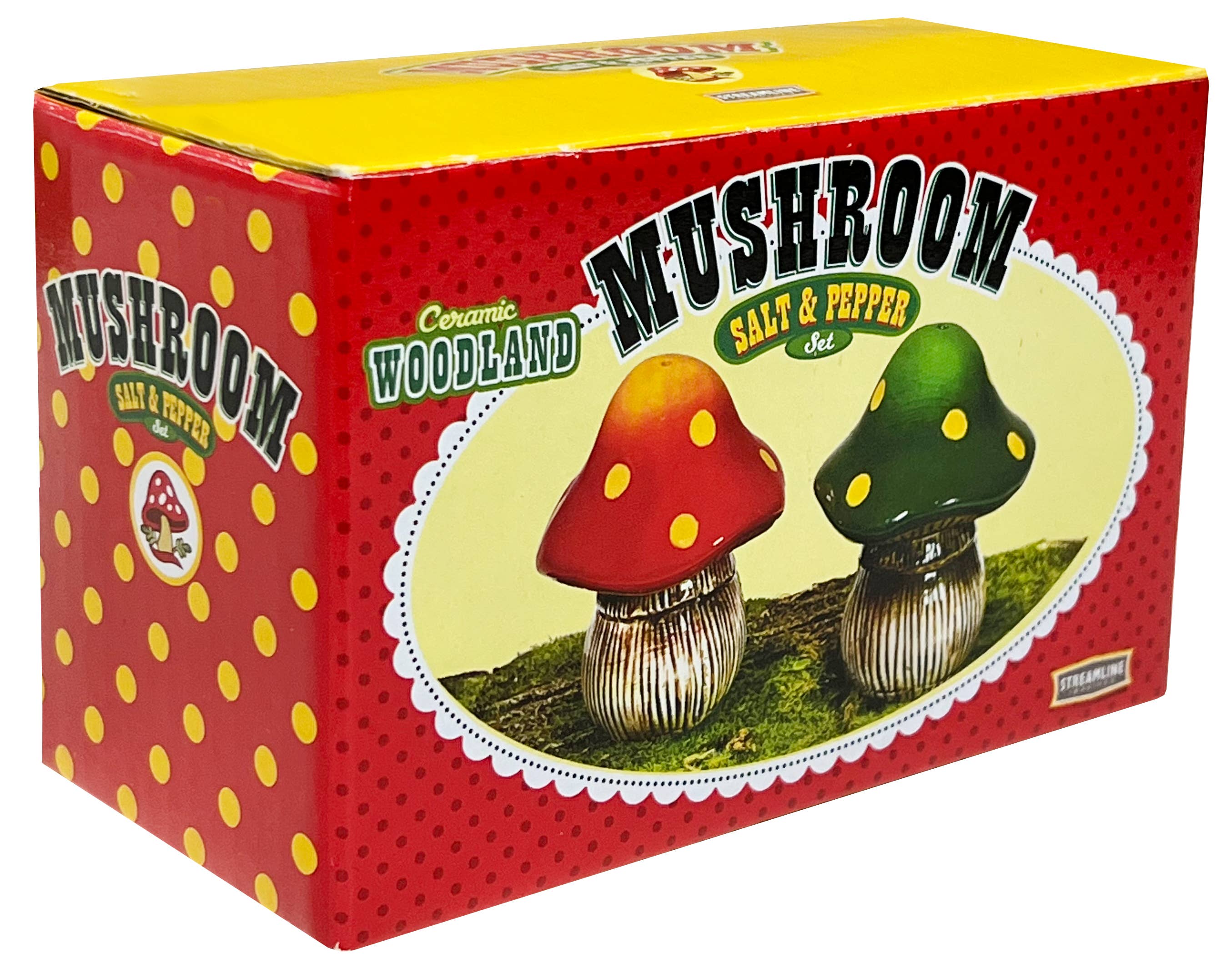 Woodland Mushroom Salt + Pepper Shakers