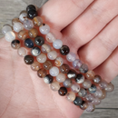 Gemstone Round Bead Bracelets-24