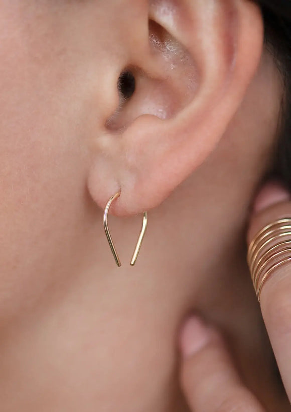 Hello Adorn: Tiny Horseshoe Earrings