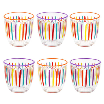 Striped Glass Tumblers