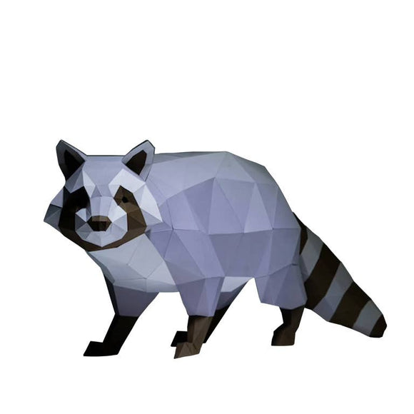 Raccoon 3D PaperCraft Art Kit