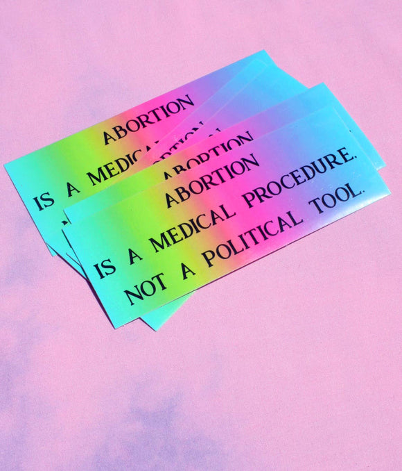 Abortion Feminist Vinyl Bumper Sticker