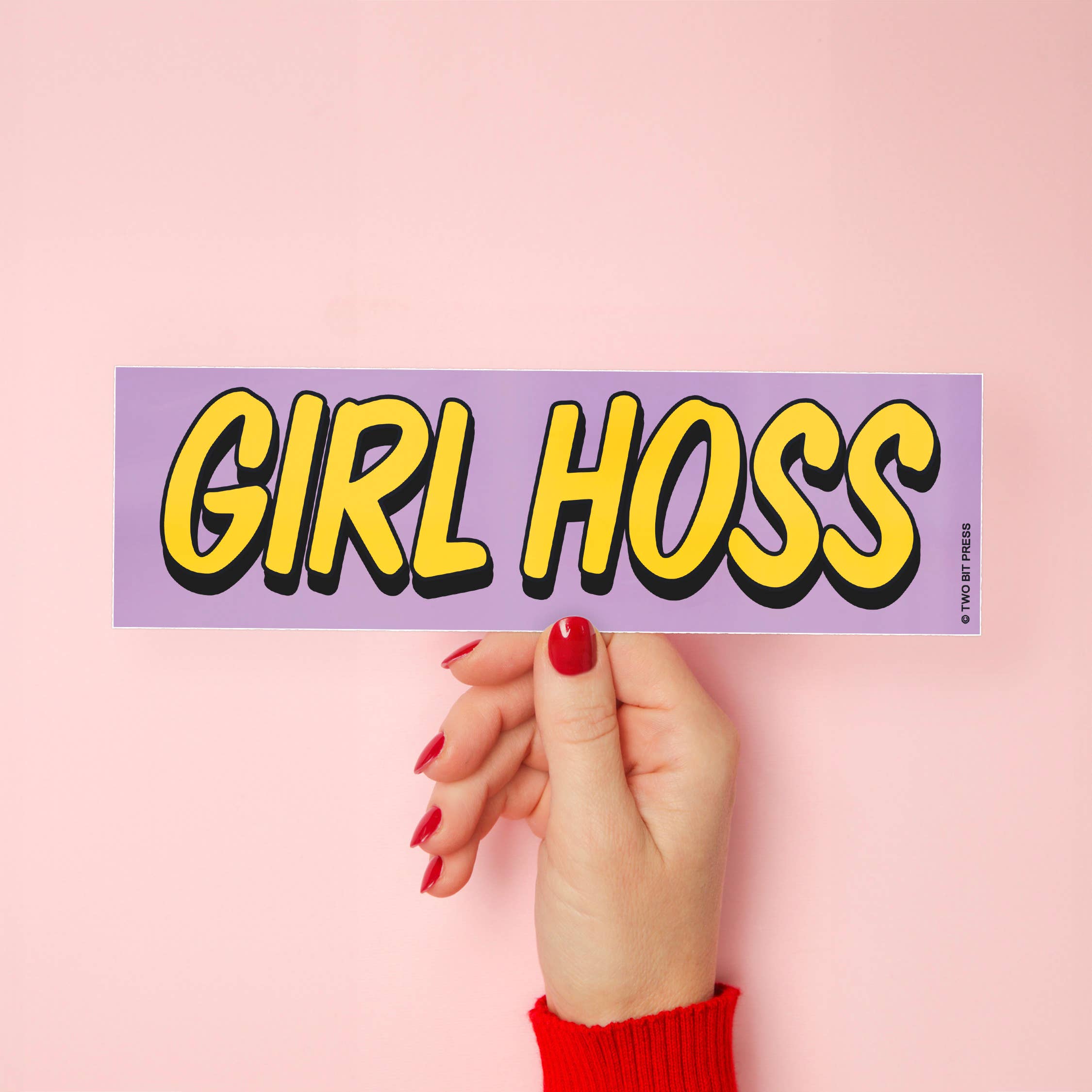 GIRL HOSS Bumper Sticker - 0