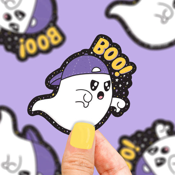 Boo Ghost Thumbs Down Sticker