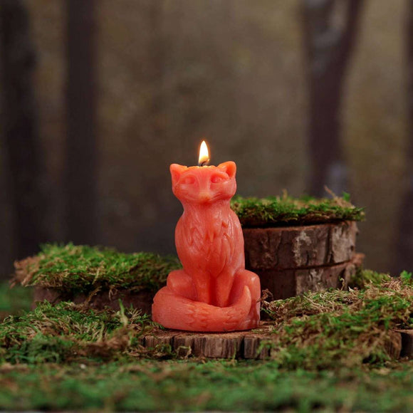 Fox Beeswax Candle