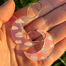 Iridescent Acrylic Cloudy Moon Hoops-1