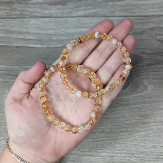Gemstone Round Bead Bracelets