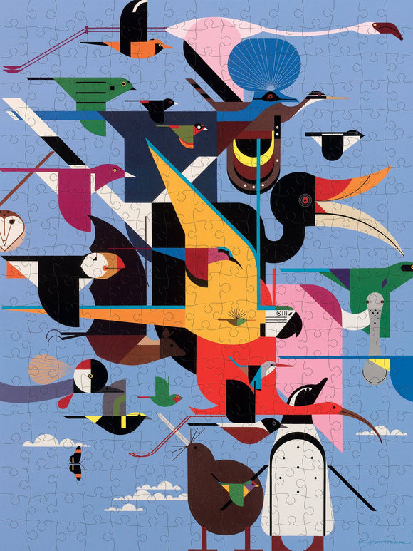 Wings of the World Charley Harper 300-piece Jigsaw Puzzle