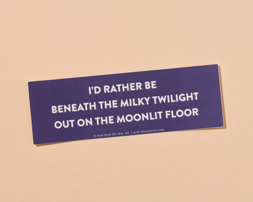 Beneath the Milky Twilight Mini Bumper Sticker