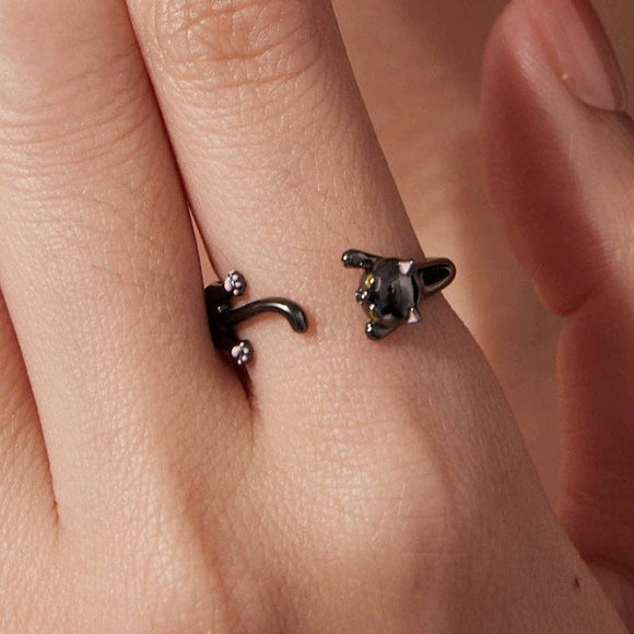 Cat Stacking Wrap Ring