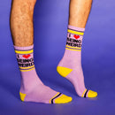 I <3 Being Weird Gym Crew Socks-5