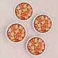 Pumpkin Spice Floral Coasters - Set of Four