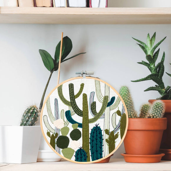 Cactus Garden Embroidery Kit