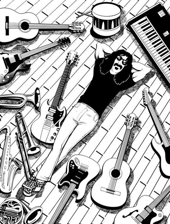 Frank Zappa Coloring Book