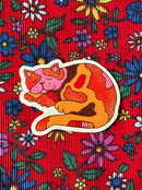 Sleepy Cat Sticker-1