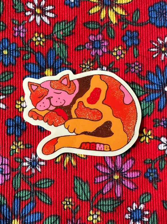 Sleepy Cat Sticker