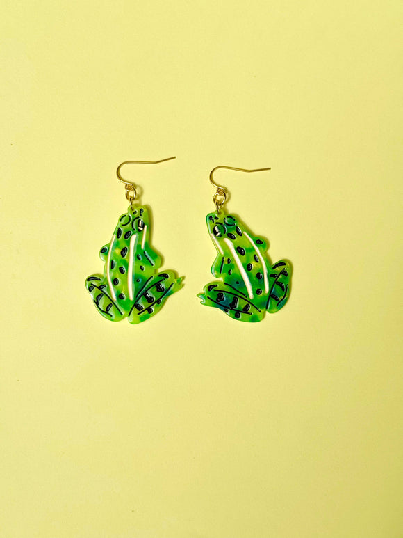 Frog Statement Earrings