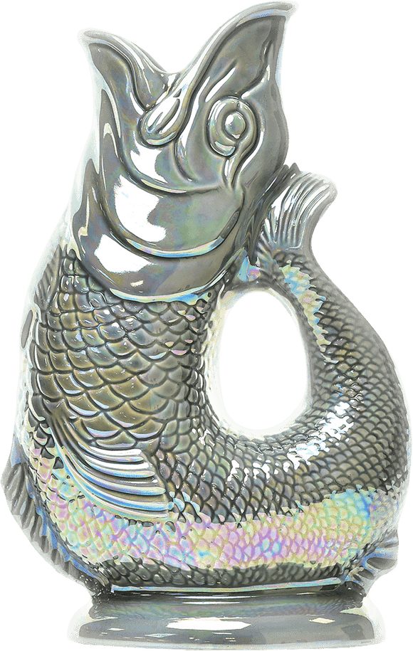 Dark Grey Lustre XL Gluggle Jug