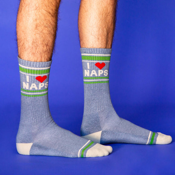 I <3 Naps Gym Crew Socks