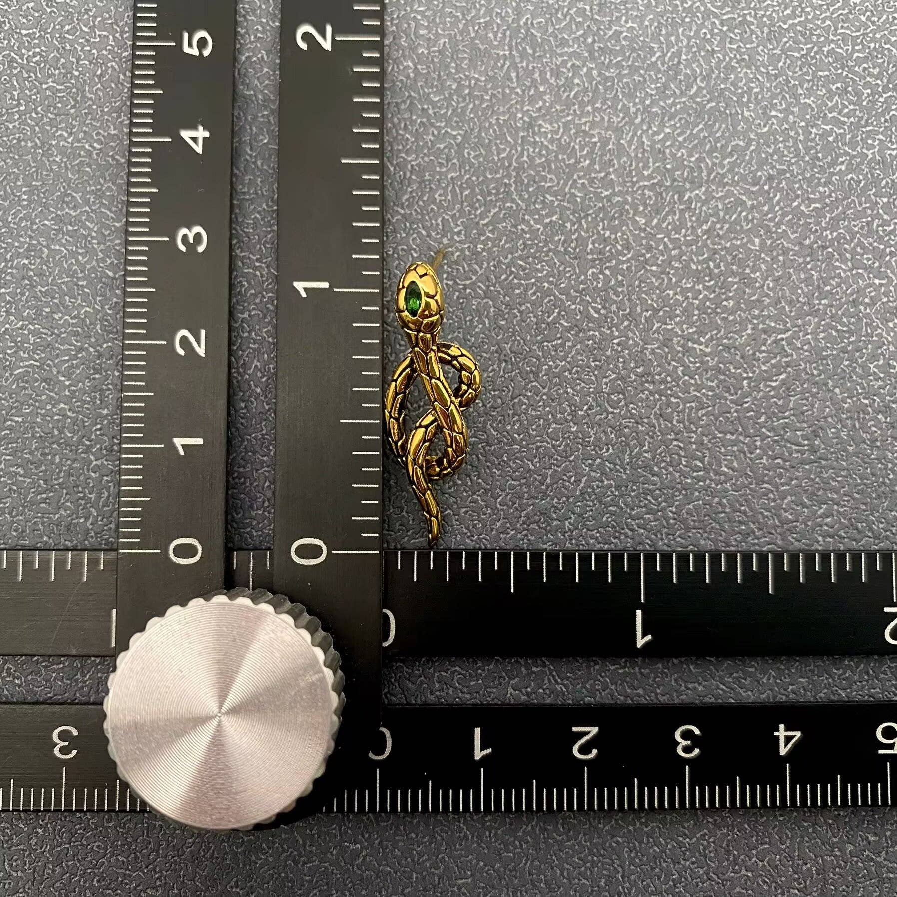 Green Jewel Snake Post Earrings