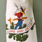 Come And Get It Ranch Retro Flour Sack Kitchen Towel