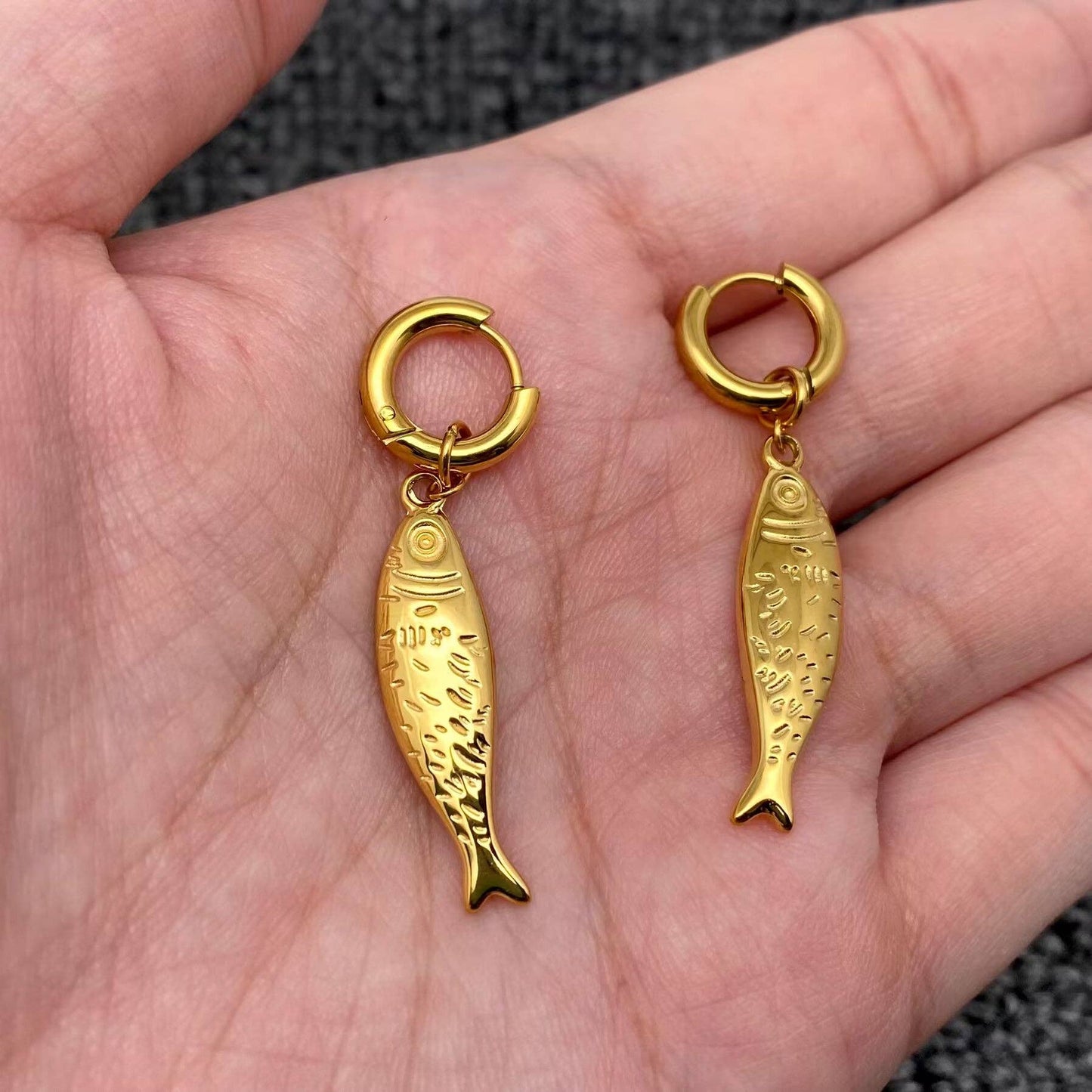Fish Huggie Earrings