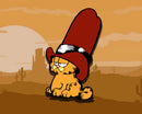 Orange Cat Cowboy Sticker-1