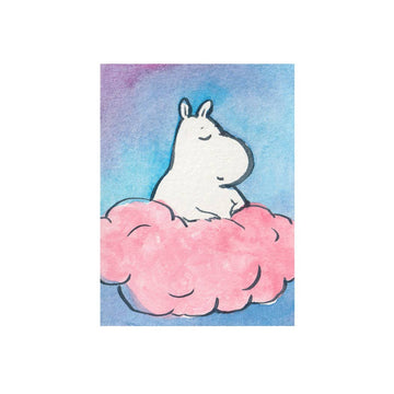Moomin on a Cloud Mini Print