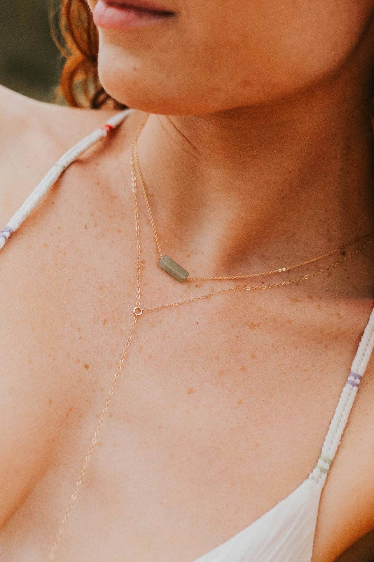 Hello Adorn: Seafoam Gemma Necklace