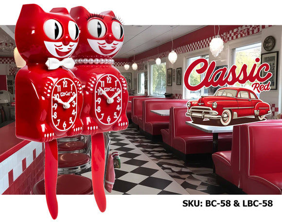 Classic Red Kit-Cat Klock