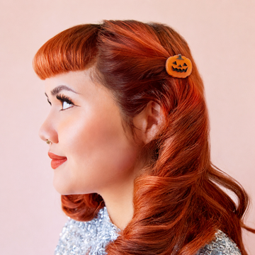 Hey Pumpkin! Mini Pumpkin Hair Clip - 0