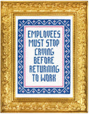Employees Must Stop Crying Deluxe Cross Stitch Kit-1