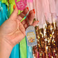 Toe Beans Glitter Keychain