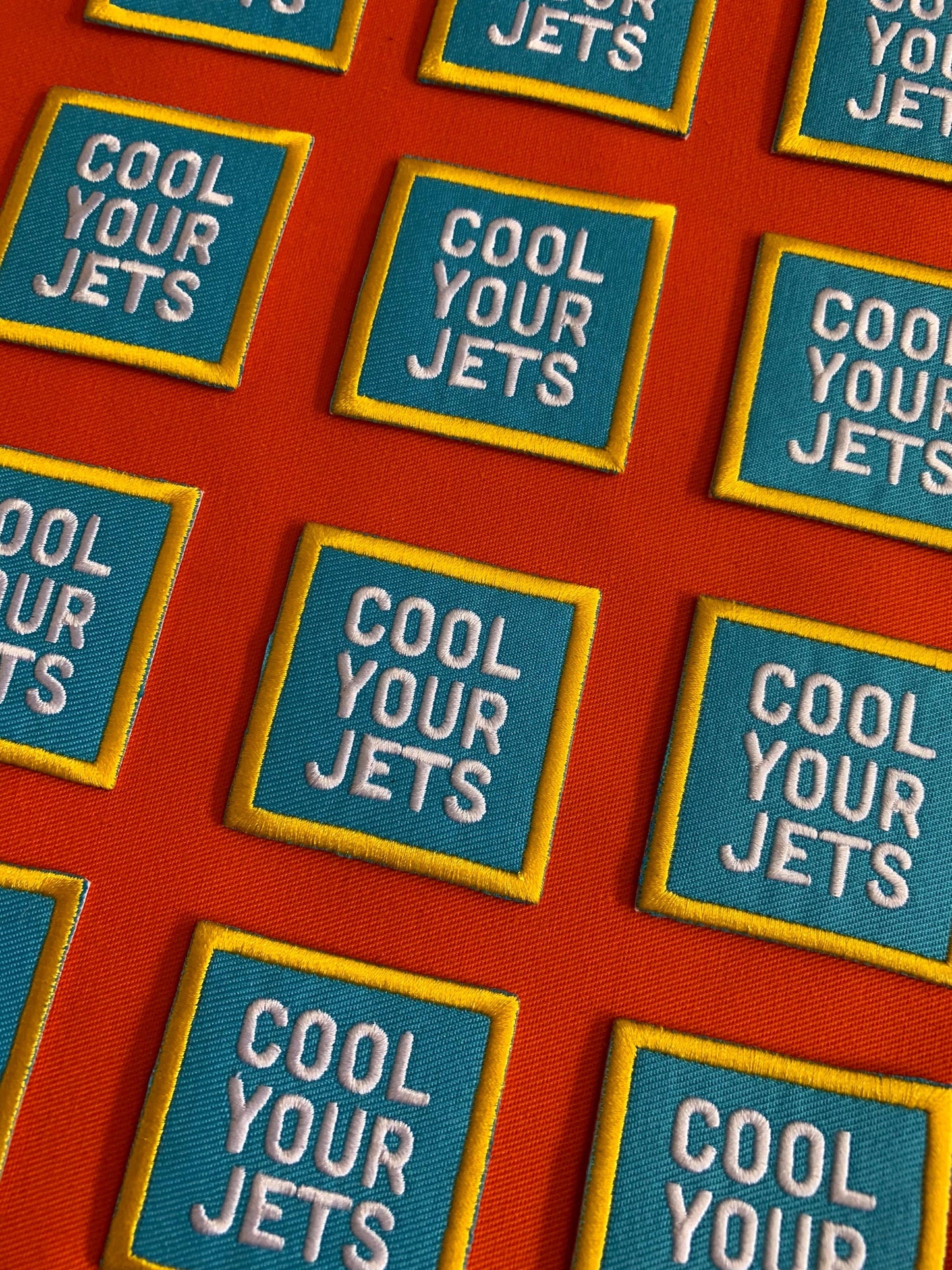 Cool Your Jets Iron On Patch
