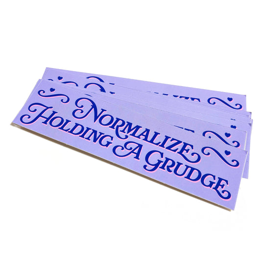 Normalize Holding A Grudge Sticker
