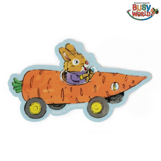 3P4 x Richard Scarry Carrot Car Sticker