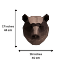 Bear Head PaperCraft Wall Art Kit-5
