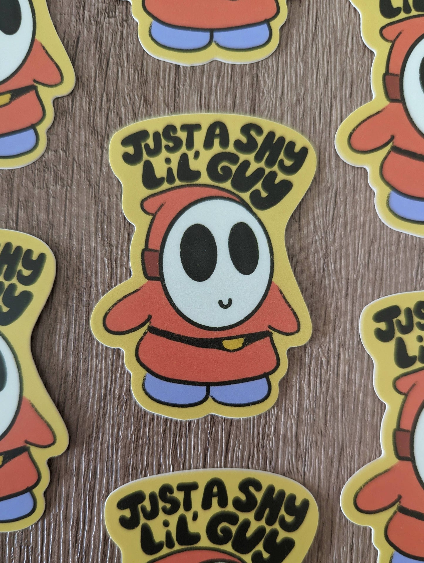 Just a Shy Little Guy Sticker