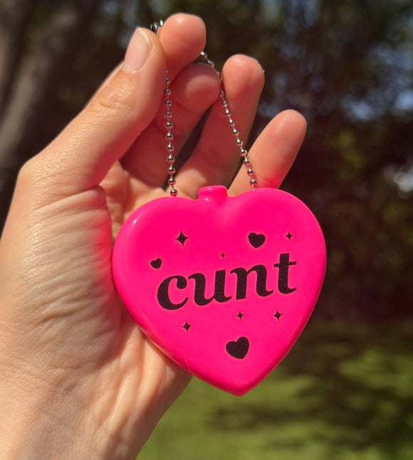 Cunt Rubber Heart Coin Purse