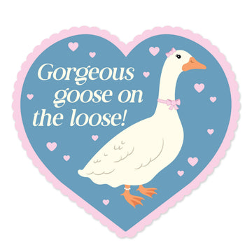 Gorgeous Goose On The Loose Sticker